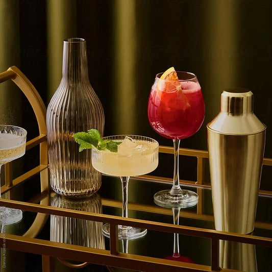 Elevated Bar Cart Ideas with Non-Alcoholic Wine