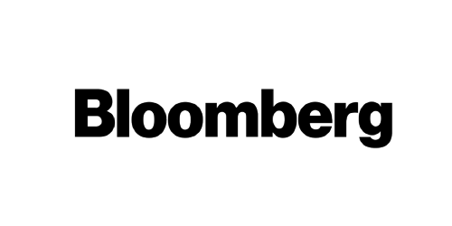 Bloomberg logo on a blue background