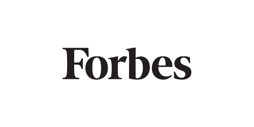 Forbes logo on a dark blue background